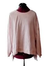 Found Sweatshirt Blush Taupe Women Hi Low Hem Size Small  Tie Dye Side S... - $56.23