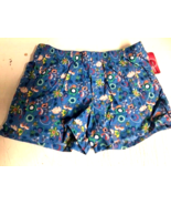 Men's Pajama Lounge Expandable 100% Cotton Floral Shorts Sleepwear XS Blue NWT - £5.34 GBP
