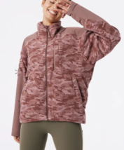 Outdoor Voices PrimoFleece Full Zip Jacket Deep Taupe Cloud ( S ) - $108.87