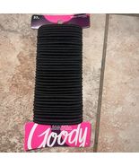 GOODY OUCHLESS NO METAL HAIR TIES MEDIUM ELASTICS 37 COUNT BLACK NEW - $127.65 MXN