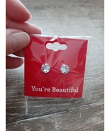 NEW CZ Gem Earrings. Pierced ears. &quot;You&#39;re Beautiful&quot; - €6,68 EUR