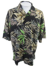 Trust Men Hawaiian ALOHA shirt pit to pit 25 XL camp tropical luau floral linen - £14.23 GBP