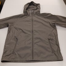 L.L.Bean SHELCO Men's M Reg Gray Windbreaker Hoodie Full Zip Nylon Jacket 275492 image 11