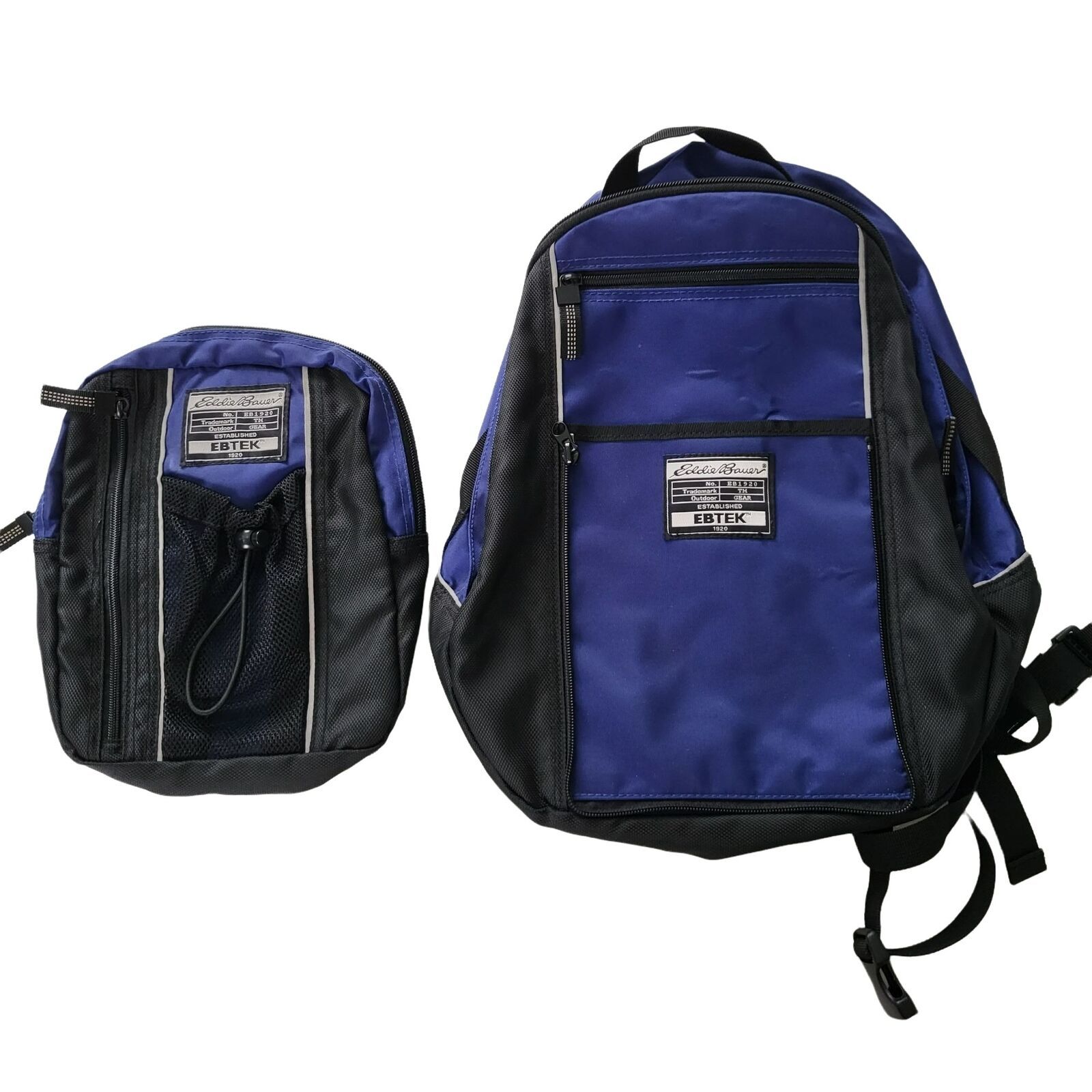 Vintage 90s Eddie Bauer EBTek Outdoor Gear Dual Backpack w Zip off Crossbody Bag - $25.00