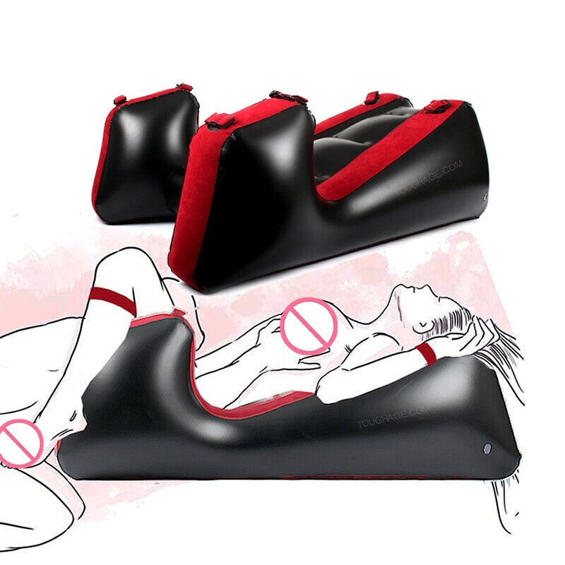 Inflatable Sex Sofa Legs Tied Open BDSM Bondage Spreading Restraints Chair - $127.71