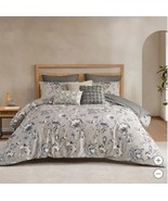 West Park Comforter Set Gray 8-Piece Garnet Pillow Shams Decorative Pillows - €158,93 EUR+
