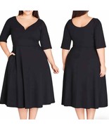 NWT City Chic Cute Girl Dress in Black Size 20 - $95.82 CAD