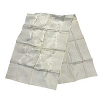 Vintage Ivory Paisley Satin Scarf Made in Japan Acetate Neck Scarf 40x13 - $15.30