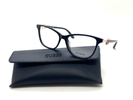 New Women&#39;s Guess Gu 2856-S 001 Black 53-15-140MM Stones On Side Eyeglasses - £31.14 GBP