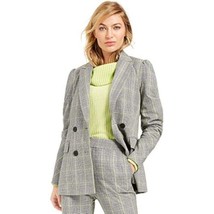 MSRP $100 Bar III Double Breasted Plaid Blazer Wear to Work Jacket Size Medium - £50.66 GBP