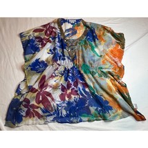 Jessica London Swim Coverup Womens Size 12 Multicolor Floral Swimwear Sh... - £6.07 GBP
