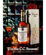 1981 Canadian Club Rye Whisky Whiskey Vintage Print Ad Christmas Tree Wa... - $10.97