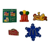 Lot Of 5 McDonald’s Pins Lapels Snowflake Ronald Happy Birthday Day Breakers - £19.65 GBP