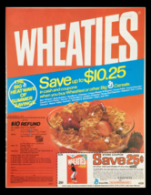 1983 General Mills Wheaties Crispy Crunchy Cereal Circular Coupon Advert... - $18.95