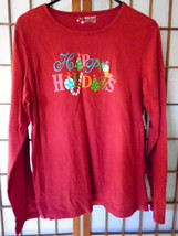 NWT Women’s Long Sleeve Holiday Tee by Holiday Editions Size Medium – See Descri - £9.35 GBP