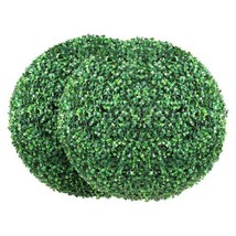 Artificial Topiaries Boxwood Trees, 20&#39; Tall (2 Pieces), Ball-Shape Faux Topiari - £75.60 GBP