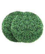 Artificial Topiaries Boxwood Trees, 20&#39; Tall (2 Pieces), Ball-Shape Faux... - $134.18 CAD