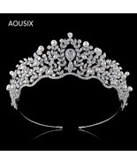 2021 New European Wedding Hair Accessories Zircon bridal headwear Crown ... - £62.53 GBP