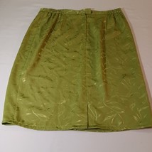 Stella Louise for KB Back Zipper Women's Green Skirt Size 18W Measured Waist 27 image 6