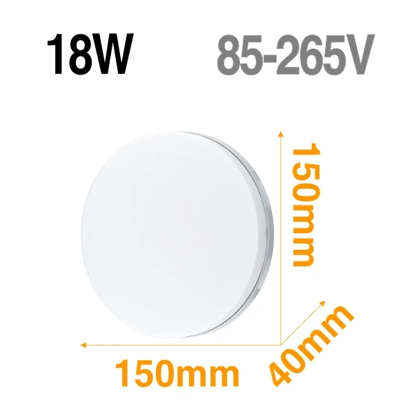 LED Ceiling Light AC 220V 18W 24W 36W 40W 48W Round Warm White Cold White Lighti - £136.67 GBP