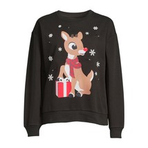 Rudolph Women&#39;s Light-Up Christmas Pullover Size S (3-5) Black - £19.41 GBP