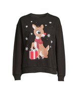 Rudolph Women&#39;s Light-Up Christmas Pullover Size S (3-5) Black - $451.87 MXN