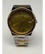 1982 TIMEX MARLIN Manual Wind Men's Watch Two Tone w/ Date Display -  Go... - $89.95