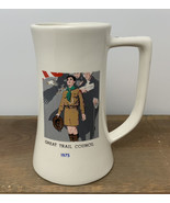 Vintage BSA Boy Scouts Coffee Mug Cup Tall Great Trail Council 1975 Cent... - £9.57 GBP