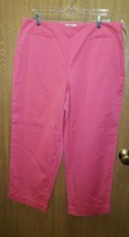 Talbots Signature Cropped Dress Pants Stretch Womens Size 16 Coral Pink NWT - $24.95