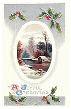 &quot;A Joyful Christmas&quot; Vintage Holiday Embossed Christmas Postcard - £9.30 GBP