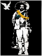 1843 Mexican soldier and white bird painting vintage 18x24 Poster.Decorative Art - £22.45 GBP
