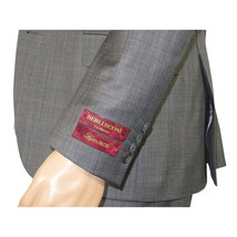 Men Suit BERLUSCONI Turkey 100% Italian Wool Super 180's 3pc Vested #Ber9 gray image 5