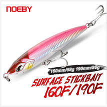 NOEBY Topwater Stickbait Pencil Fishing Lure 160mm 58g 190mm 86g Floatin... - £6.26 GBP+