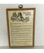 Vintage the dog&#39;s prayer wall hanging plaque My dear master to thee I pray - $27.07 CAD