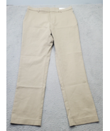 Tommy Hilfiger Pants Men&#39;s 36 Tan Flat Front Wrinkle Resistant Stretch W... - $26.35