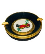 Vintage Handmade Needlework Clog Petit Point Ashtray 5&quot; Diorama Boho Boh... - $21.63 CAD