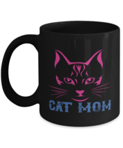 Mom Mugs. Cat Mom. Black Coffee Mug  - £12.74 GBP