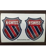 (Lot 2) NEW! Authentic K-SWISS STICKERS _Red White &amp; Blue Shield _Laptop... - £4.69 GBP