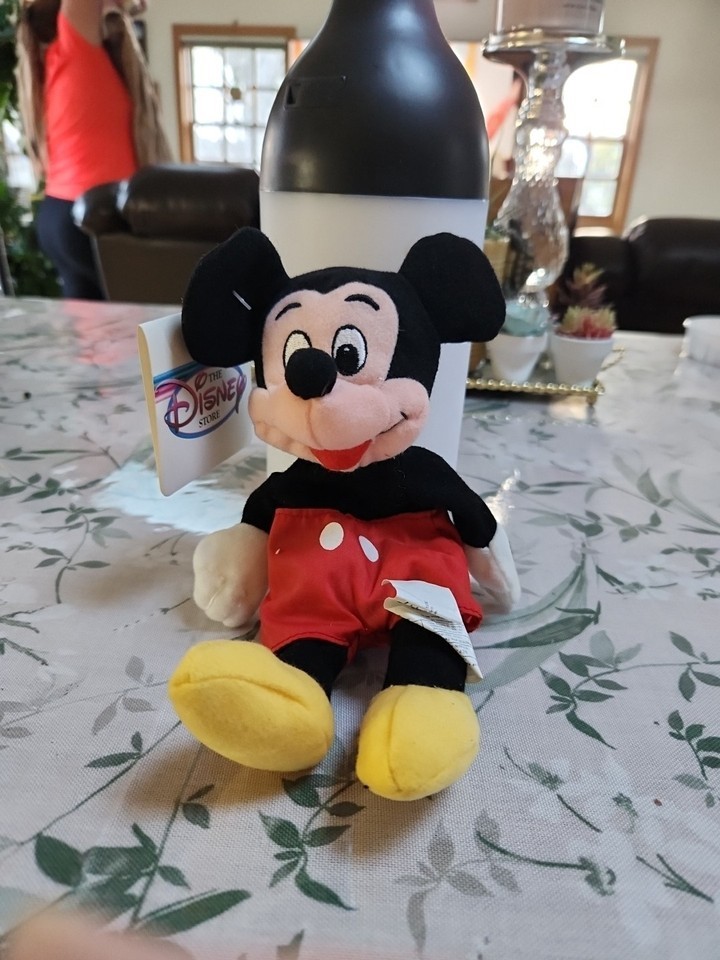 NWT Disney Store Mickey Mouse Bean Bag 9&quot; Toy - New with tags - $9.70