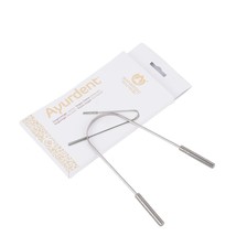 2 Pc Maharishi Ayurveda Ayurdent Tongue Cleaner, Stainless Steel, Free Ship - $20.53