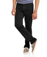 Faded Glory Men&#39;s Regular Fit Jeans 40X30 Black Classic Fit Straight Leg... - £19.18 GBP