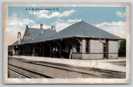 Exeter NH B &amp; M Station Railroad Depot 1926 To Ogunquit Maine Postcard K25  - £4.67 GBP