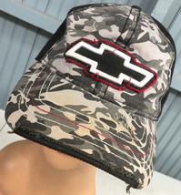 Chevy Auto Camo Hunting Retro Distressed XL Stretch Baseball Cap Hat - $15.50