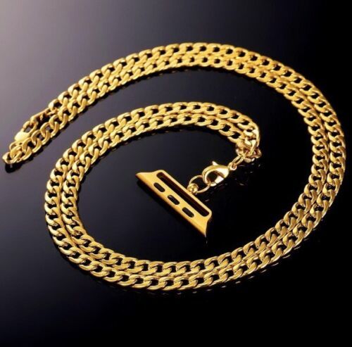 24K Gold 42MM Apple Watch And gold Neckless Item image 10