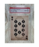Goonies 2014 Albino Dragon Playing Cards 10 of Spades Graded EMC Gem Min... - $48.20 CAD