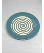 C. Jahn Pottery Blue and Green and Tan Swirl Dish Plate Studio Pottery C... - $23.09 CAD