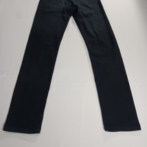 Second Image Women's Black Denim Skinny Jeans Mid Rise Size 28 (30×31.5) image 14