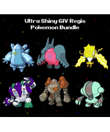 All 6 ✨ Shiny ✨ 6IV Regis Pokemons for Sword &amp; Shield Holding Master Bal... - £5.09 GBP