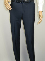 Men Suit BERLUSCONI Turkey Italian Wool 180's Double Breasted UGS94-09 Mid Blue image 7