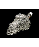 Clear Glass Grape Cluster Cologne Bottle, Screw Cap, Vintage, Made In Fr... - $33.50 CAD
